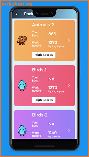 Flying Words Vocabulary Pro screenshot