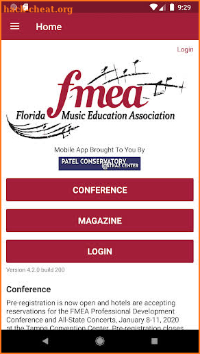 FMEA Florida Music Education Association screenshot