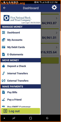 FNBT Personal Mobile Banking screenshot