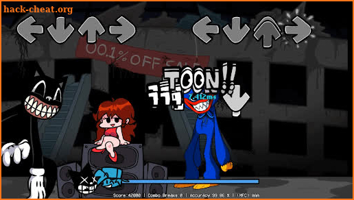 FNF Cartoon Cat VS Huggy Wuggy screenshot