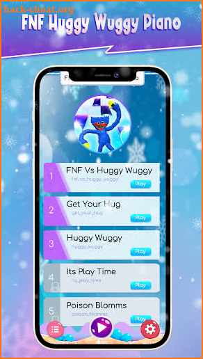 FNF Huggy Wuggy Mod Piano Hop Tiles screenshot