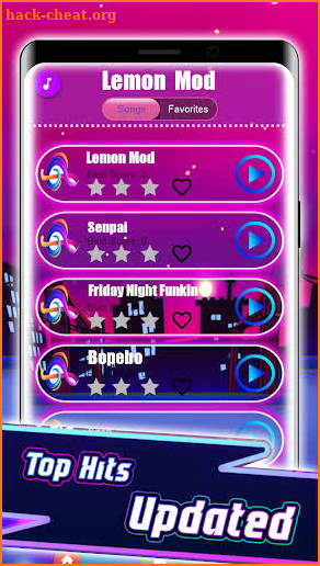 FNF Lemon Friday Night Funkin' Piano Tiles screenshot