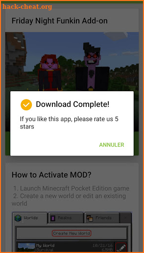 FNF MOD for minecraft screenshot