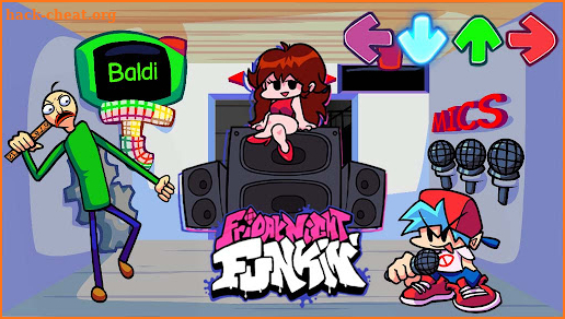 FNF Music Baldi Battle Mod screenshot