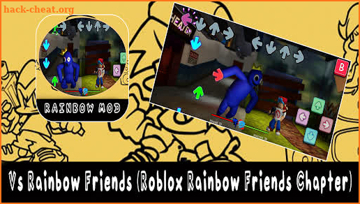 Fnf Real Rainbow Friends game screenshot