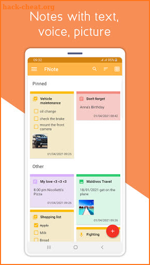 Fnote - Notes, Lists and Reminder screenshot