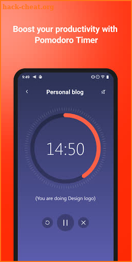 Focus, Commit - Be Focused with Pomodoro Timer screenshot