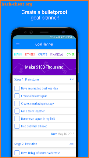 Focus - Goal Tracker screenshot
