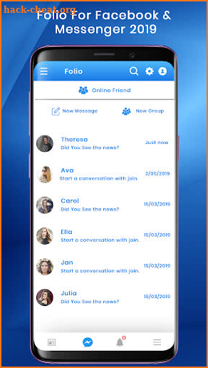 Folio for Facebook & Messenger 2019 screenshot