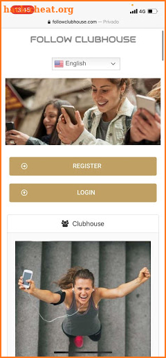 Follow Clubhouse App screenshot