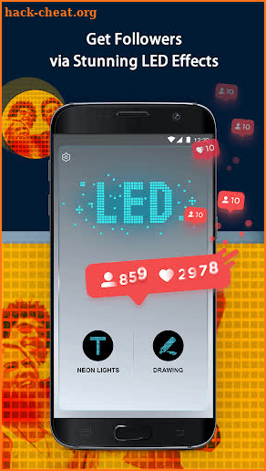 Followers Increase with LED Board screenshot