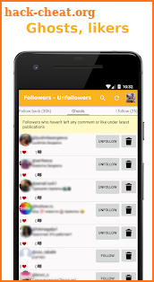 Followers - Unfollowers screenshot
