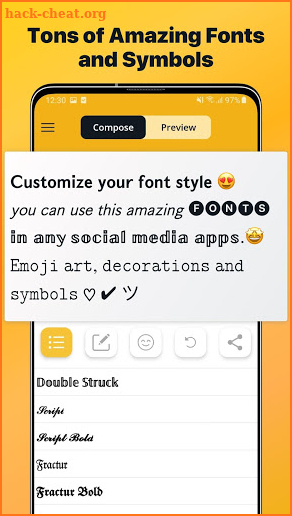 Font Changer - Cool Fonts Keyboard, Stylish Text screenshot