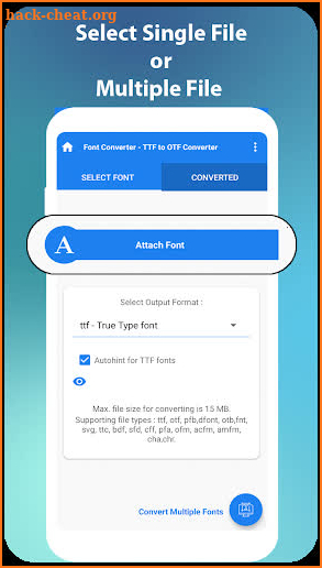 Font Converter & Font Viewer :TTF to OTF Converter screenshot