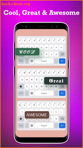 Font Keyboard SG screenshot