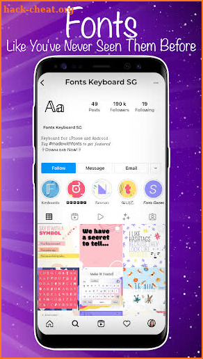 Font Keyboard SG Ultra screenshot