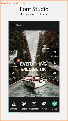 Font Studio - Text on photos & Editor screenshot