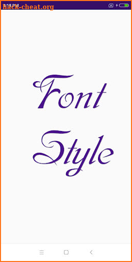 Font Style screenshot