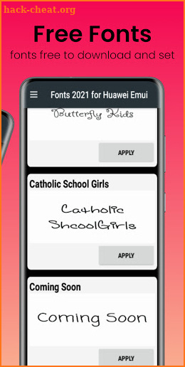 Fonts 2021 for Huawei Emui screenshot