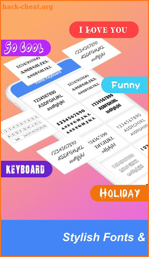 Fonts & Emojis Keyboard screenshot