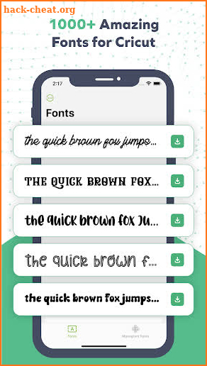 Fonts for Cricut screenshot