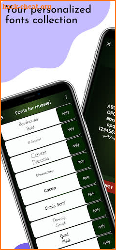 Fonts for Huawei and Emui screenshot