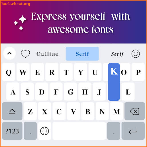 Fonts Keyboard screenshot