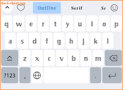 Fonts Keyboard screenshot