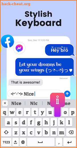 Fonts Keyboard & Emoji No ROOT screenshot
