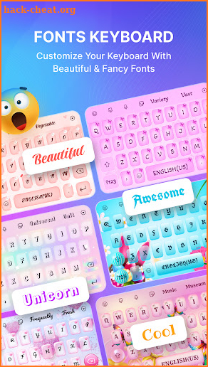 Fonts Keyboard: Emoji & Themes screenshot