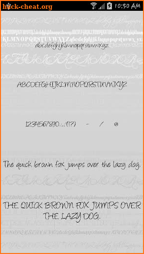 Fonts - Sexy for FlipFont Free screenshot