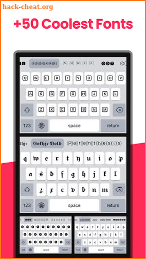 Fonts&Emoji-Themes keyboard screenshot