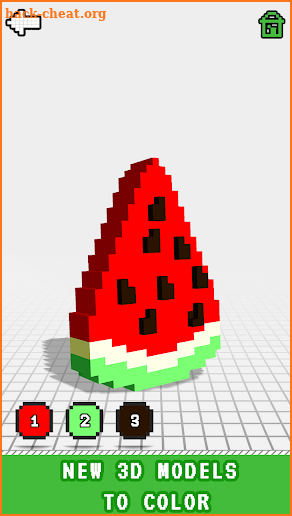 Food 3D Color by Number: Voxel Coloring Book Pages screenshot