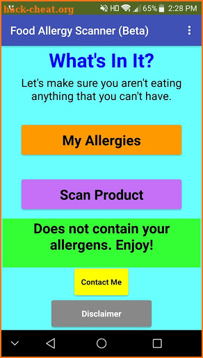 Food Allergy Scanner screenshot