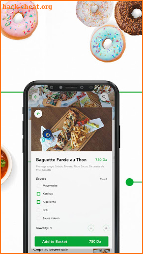 Food Beeper - Food delivery service in Algeria screenshot