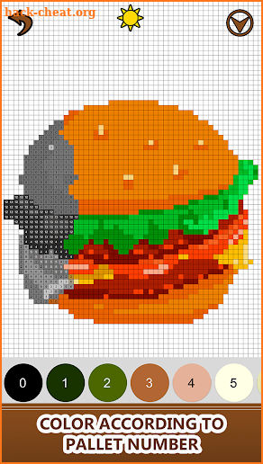 Food Color by Number - Pixel Number Draw Coloring screenshot