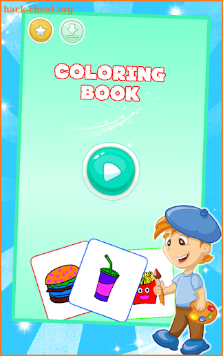 Food Coloring Book - kids Coloring Game screenshot