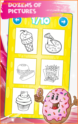 Food Coloring Book - kids Coloring Game screenshot