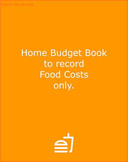 Food Costs: Home Budget Book with "Food Cost" only screenshot