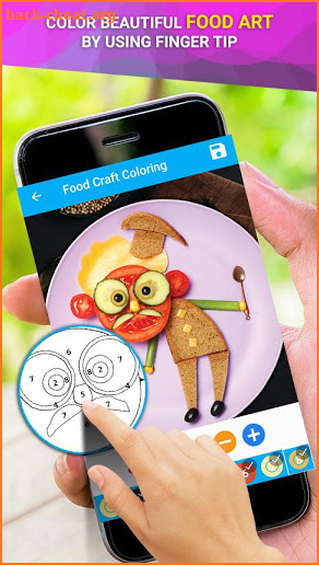 Food Craft Number Coloring screenshot