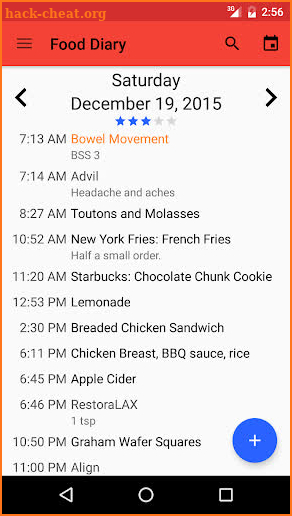 Food Diary screenshot