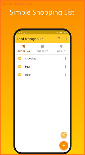 Food Manager - Meals, Pantry and Shopping List screenshot