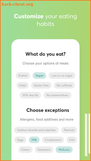 Food Scanner – free barcode scanner for nutrition screenshot