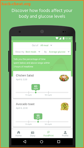 FoodPrint™ Diet by Nutrino screenshot
