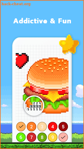 Foods Color by Number - Drinks Sandbox Pixel Art screenshot