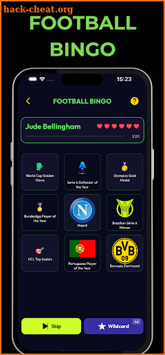 Football Bingo - Footy Games screenshot