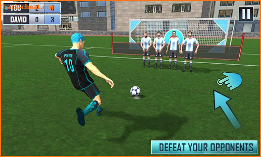 Football Flick Shot - free flick football games screenshot
