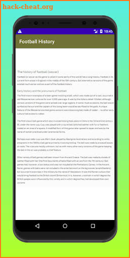 Football History screenshot