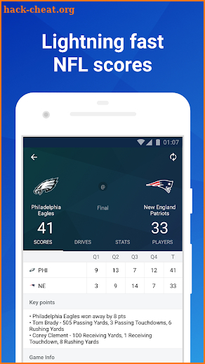 Football Live: Live NFL scores, stats and news. screenshot