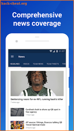 Football Live: Live NFL scores, stats and news. screenshot